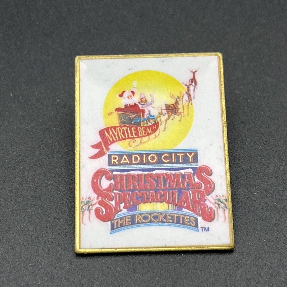 Myrtle Beach Radio City Christmas Spectacular The Rockettes Lapel Hat Pin